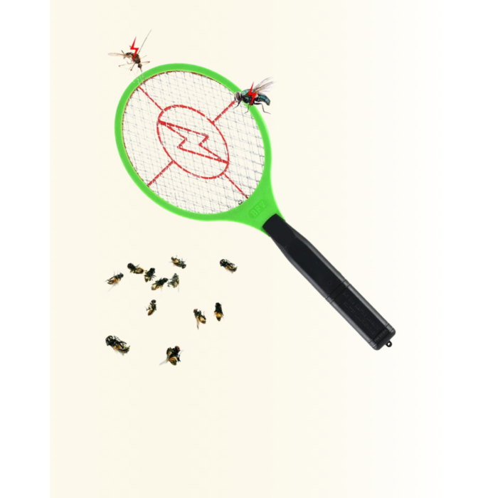 Çocuk ve Evcil Hayvan Dostu Elektrikli Sinek Raketi | Güvenli Kullanım -