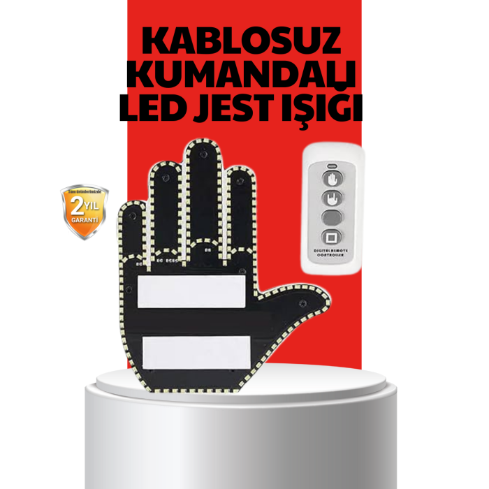 Uzaktan Kumandalı LED Jest Işığı – 3 Farklı Hareket Modu -