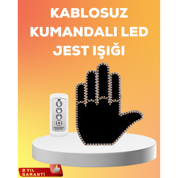Kompakt Tasarımlı LED Jest Işığı – Selam ve Teşekkür Modları -