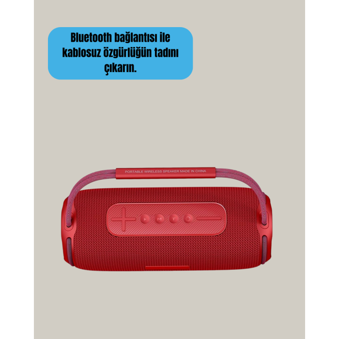 IPX6 Su Geçirmez RGB LED Işıklı Taşınabilir Bluetooth Hoparlör 2400 mAh -