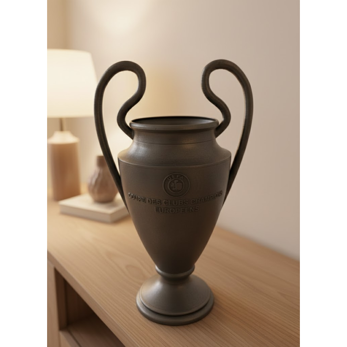 Füme Kupa 25cm UEFA Model Dekoratif Ödül Biblosu -
