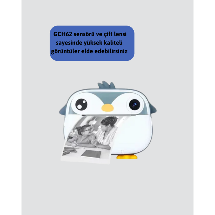 12 Özel Efektli ve Self-Timer Fonksiyonlu Baskı Kamera -