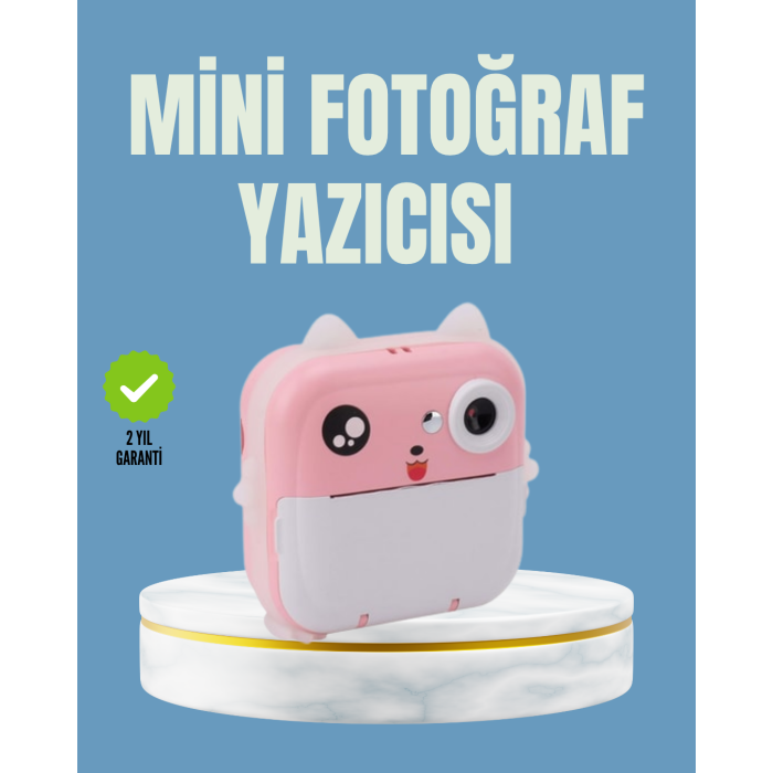 Anında Baskı ve Yüksek Çözünürlüklü Çift Lensli Fotoğraf Makinesi -