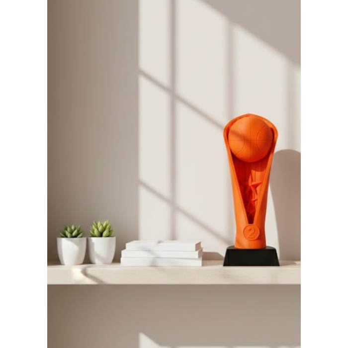 23cm Turuncu Basketbol Kupa Biblo Modern Ödül Dekor Ürünü -