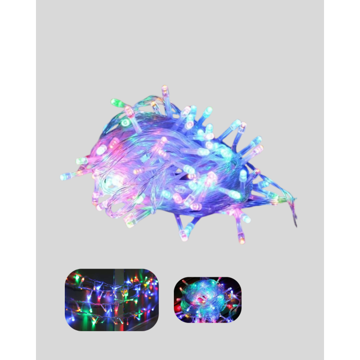 50’li LED Şeffaf Kablolu 5 m Aydınlatma Işık Süsleme Led -