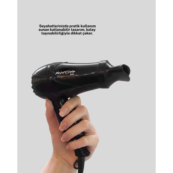 AWOX MİNİ FÖN SİYAH -