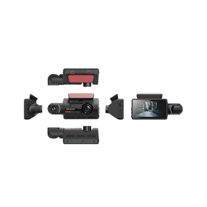 Çift Görüşlü Dashcam – Gece Görüşlü 1080P Araç İçi Güvenlik Kamerası -