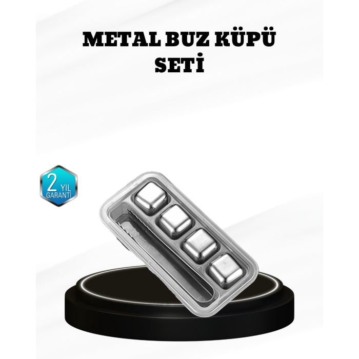 304 Paslanmaz Çelik Buz Küpü Seti Sulandırmadan Soğutan Yeniden Kullanılabilir -