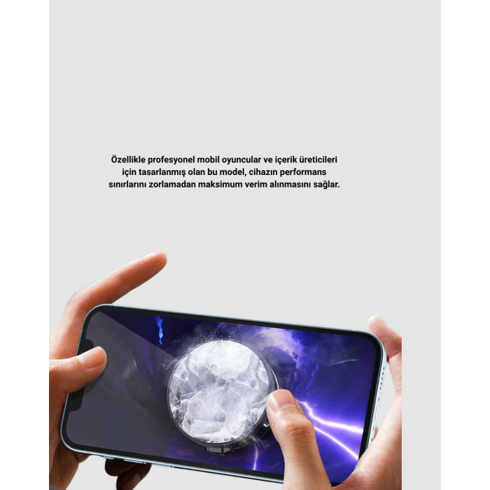 Mobil Oyun Telefon Soğutucusu Yarı İletken Hızlı Soğutmalı ve Sessiz Fanlı -