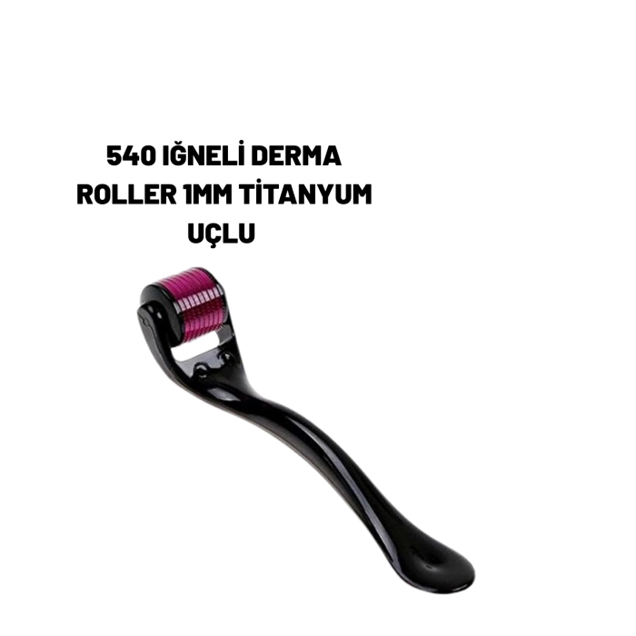 Ev Tipi Mikro İğneli Cilt Bakım Aleti – 1 mm Titanyum Roller -