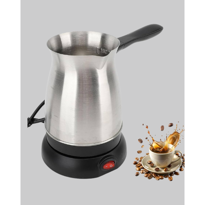 Elektrikli Türk Kahvesi Cezvesi 800W Kablosuz Döner Tabanlı -