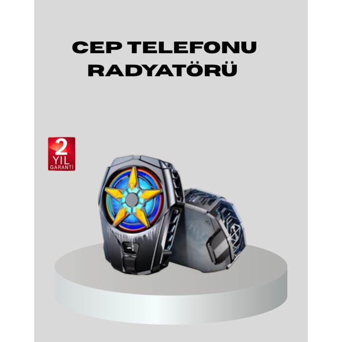 Telefon Soğutucu Radyatör Type-C Bağlantılı 2 Kademeli Dijital Kontrollü -