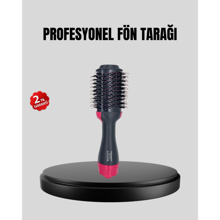 220°C Profesyonel Fön Tarağı – Negatif İyon Teknolojili, 3 Isı Kademeli, 1200W -