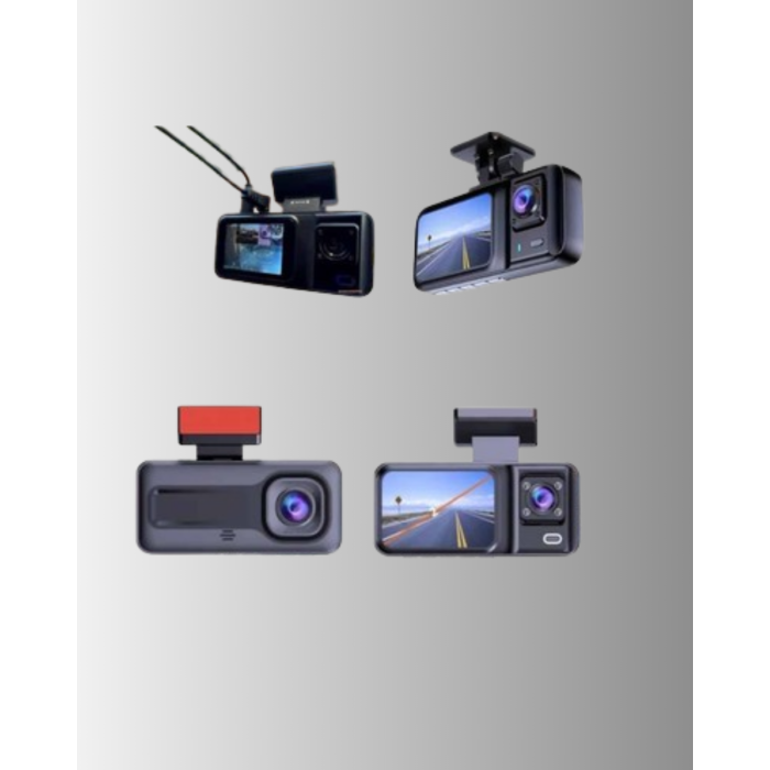 Ön Arka ve İç Kamera DashCam 360° Kapsamlı Full HD Araç Güvenlik Sistemi -