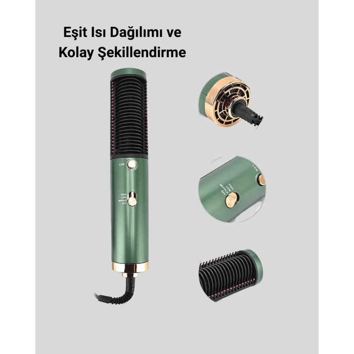 200°C Seramik Plakalı Saç Düzleştirici – Elektriklenme Önleyici İyon Teknolojisi -