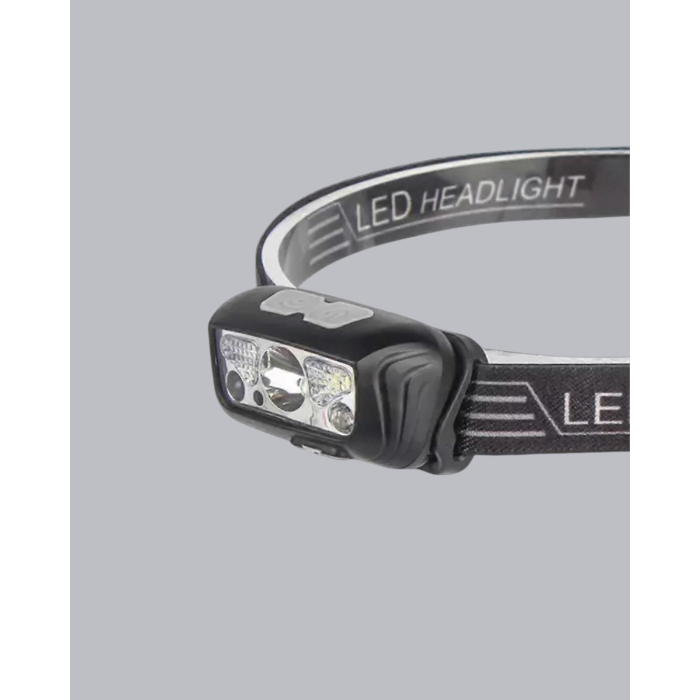 Gece Balıkçılığı İçin Ultra Parlak Şarjlı Kafa Lambası | 4 Işık Modu + USB Şarj -