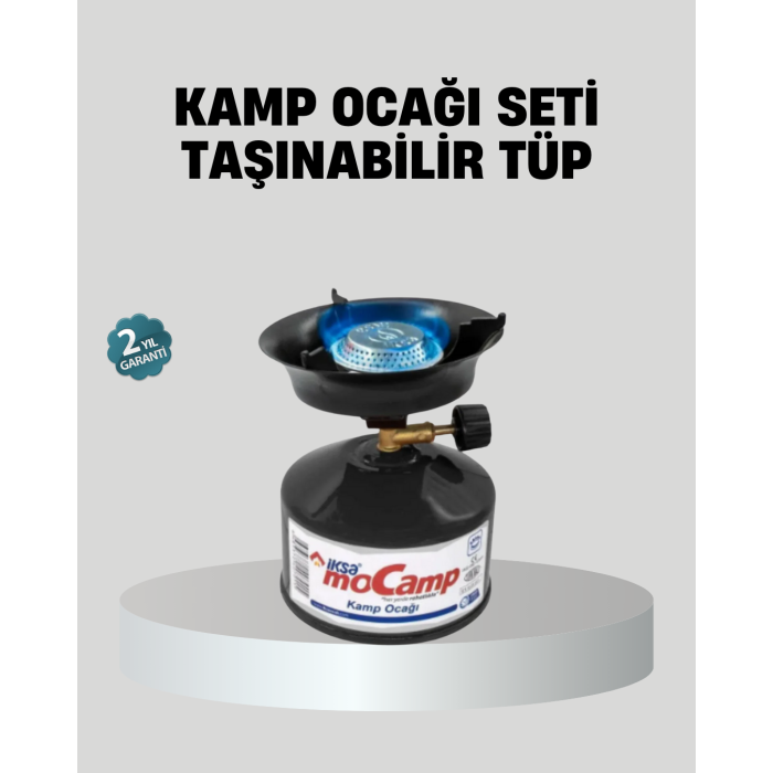 Taşınabilir Kamp Ocağı Seti Pişirme Alanı Ayarlanabilir Alev -