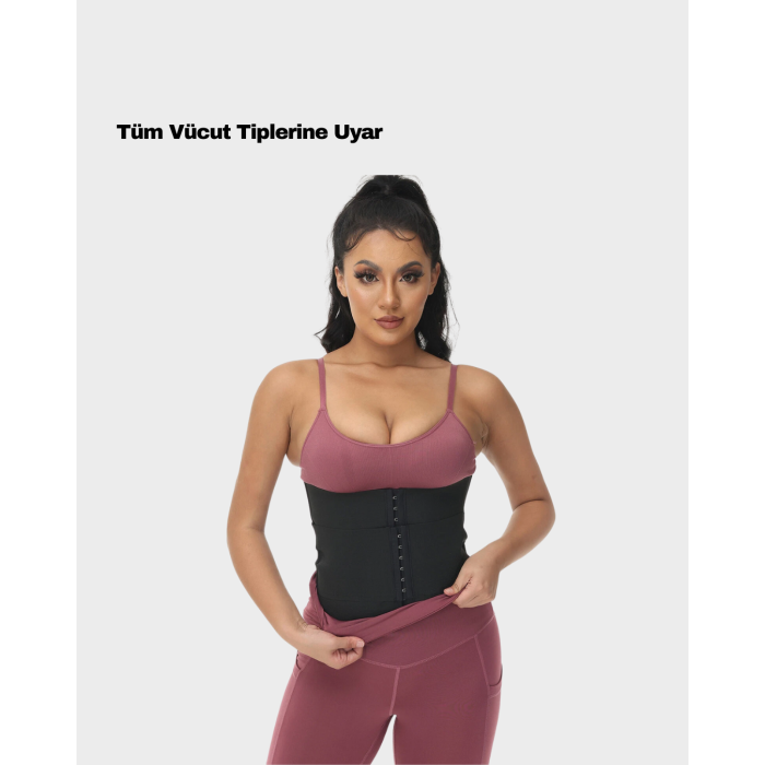 Vücut Şekillendirici Bel Sargısı Kaymaz Esnek Tasarım -