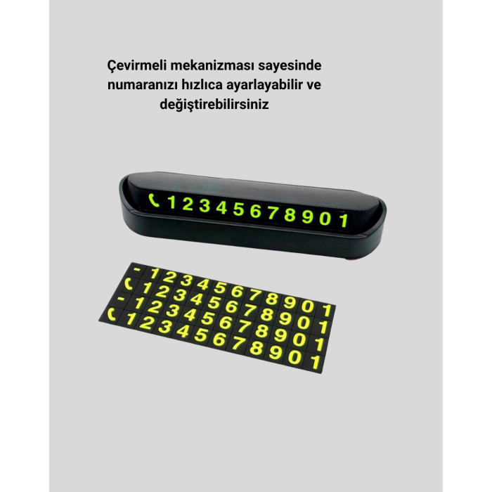 Alüminyum Kasa Gri Çevirmeli Araç İçi Telefon Numaratörü -