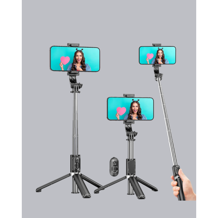 Bluetooth Selfie Çubuğu – Kablosuz, Hafif ve Yüksek Çözünürlüklü Çekim İçin -