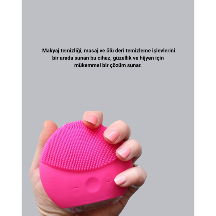 Çok İşlevli Şarjlı Yüz Temizleme ve Masaj Aleti – Derinlemesine Temizlik, Cilt Yenileme ve Kan Dolaşımı Artırıcı -