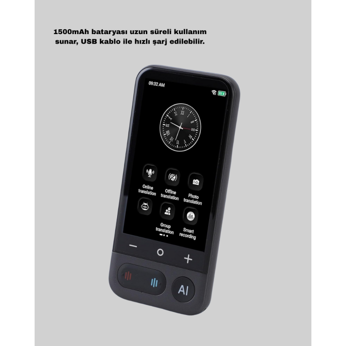 Akıllı Taşınabilir Tercüman – 17 Çevrimdışı, 139 Çevrimiçi Dil Desteği -