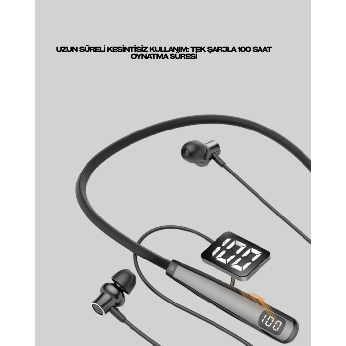 Y12 Uyumlu Spor Bluetooth Kulaklık – Uzun Pil Ömrü, Manyetik Kulaklık Başlığı -