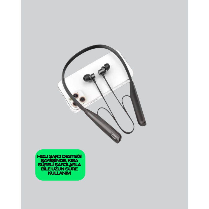Y12 Uyumlu Spor Bluetooth Kulaklık – Uzun Pil Ömrü, Manyetik Kulaklık Başlığı -