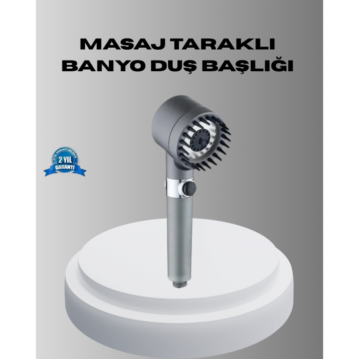 Spa Etkili Masaj Uçlu Duş Başlığı Ergonomik Tasarım -