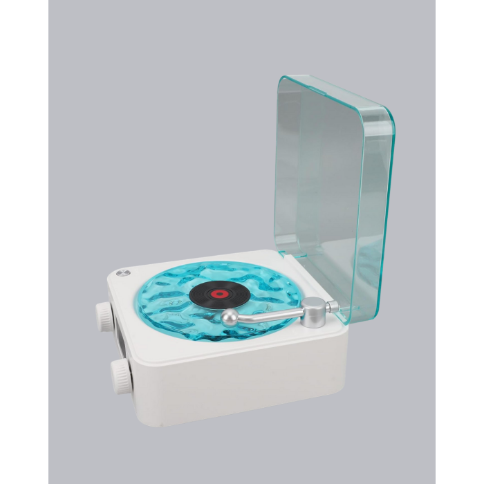 Gece Lambası Stereo Bluetooth Hoparlör Dijital Saatli Vintage Tasarım Çok Fonksiyonlu -