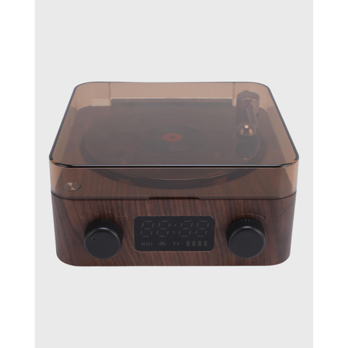 Gece Lambası Bluetooth Hoparlör Dijital Saat Çok Fonksiyonlu Su Dalgası Işıklı -