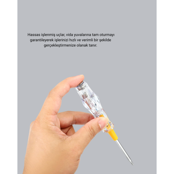 110-220V Elektrik Test Kalemi Korozyona Dayanıklı Nikel Kaplamalı -