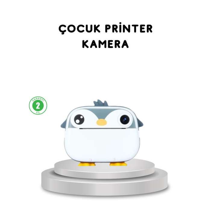 Çocuk Fotoğraf Makinesi Termal Baskılı Anında Çıktı HD Video Kayıtlı -