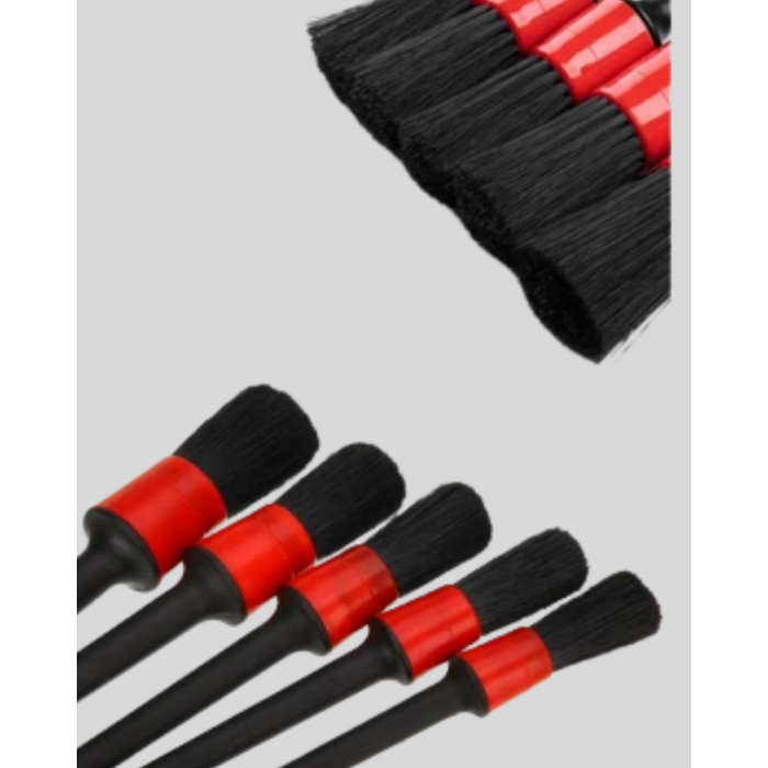 Araç Detay Temizlik Fırçası 5’li Set Çizmeyen Kıl Çok Yönlü Kullanım -