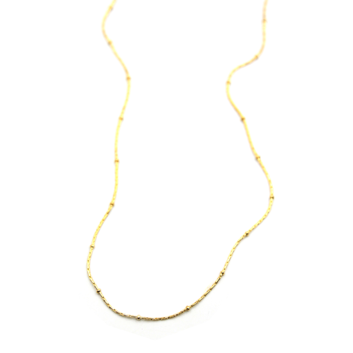 Boncuklu Zincir Kolye - Altın