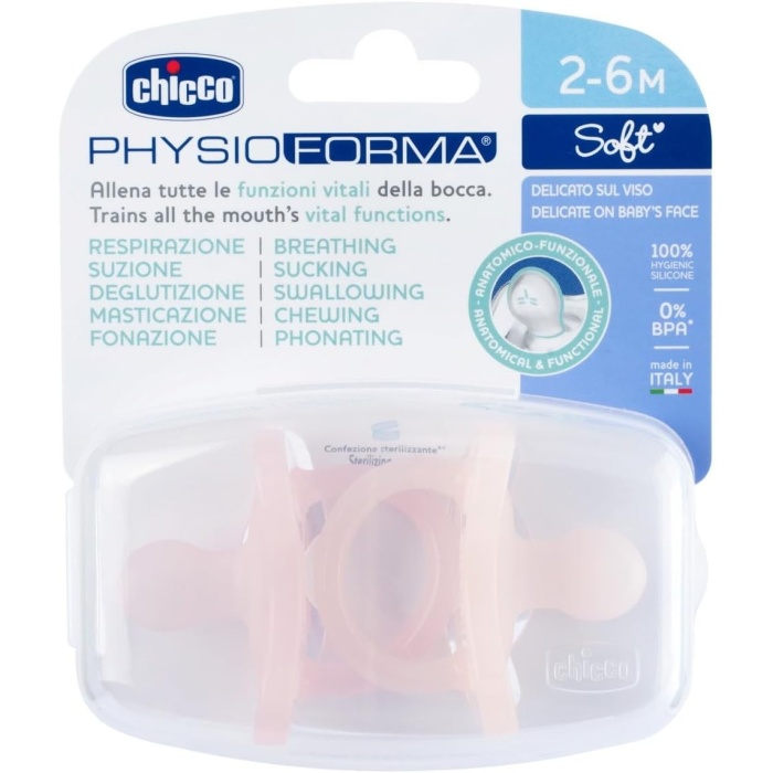 Chicco PhysioForma Soft 2li Silikon Emzik 2-6 Ay Kız