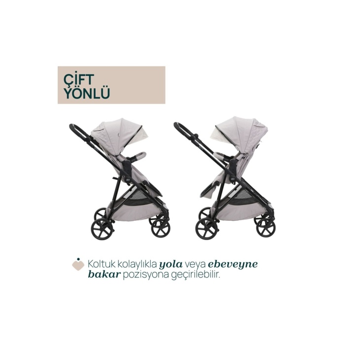 Chicco Seety Çift Yönlü Bebek Arabası - Florence Beige