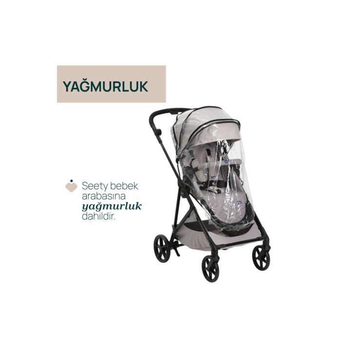 Chicco Seety Çift Yönlü Bebek Arabası - Florence Beige