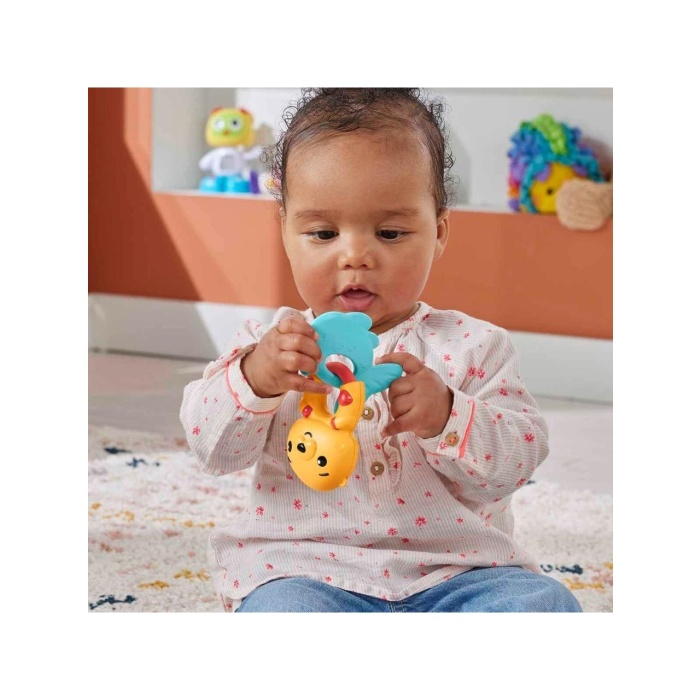 Fisher Price Eğlenceli Dostlar Çıngıraklı Dişlik - Su Samuru HJW11-HKD69