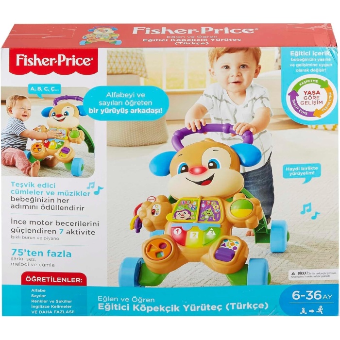Fisher Price Eğitici Köpekçik Yürüteç Türkçe FTG10