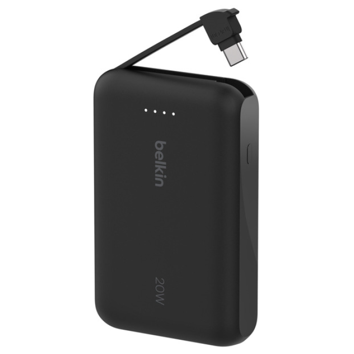 Belkin Boostcharge 10000Mah 20W Power Bank Entegre USB-C Kablolu - Siyah