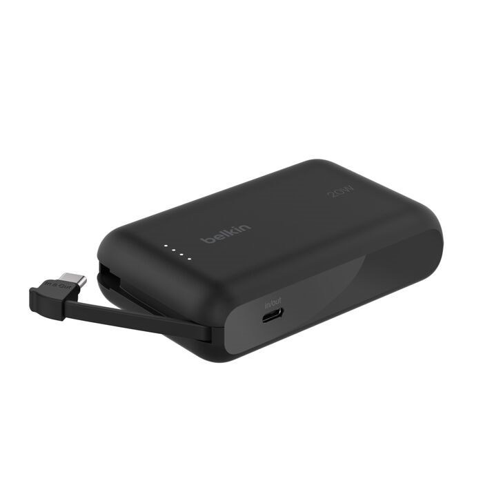Belkin Boostcharge 10000Mah 20W Power Bank Entegre USB-C Kablolu - Siyah