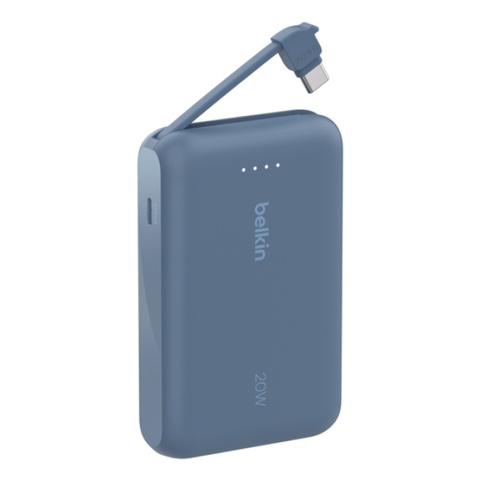Belkin Boostcharge 10000Mah 20W Power Bank Entegre USB-C Kablolu - Mavi