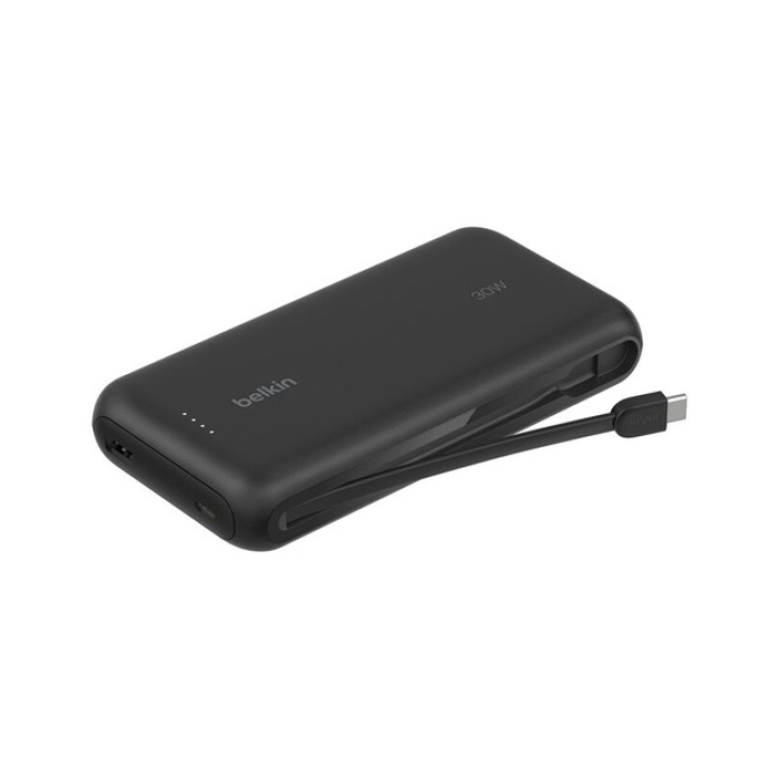 Belkin BPB024 Boostcharge 20K 30W Entegre USB-C Kablolu Powerbank - Siyah