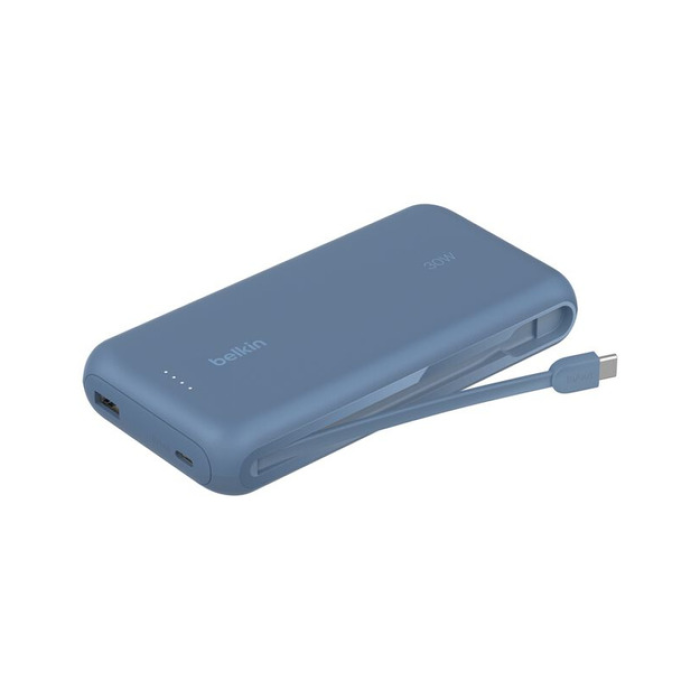 Belkin BPB024 30W 20K Entegre Kablolu Powerbank - Mavi
