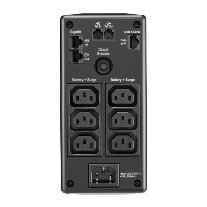 APC Back-UPS Pro 650VA Tower 230V 6X IEC C13 Outlets