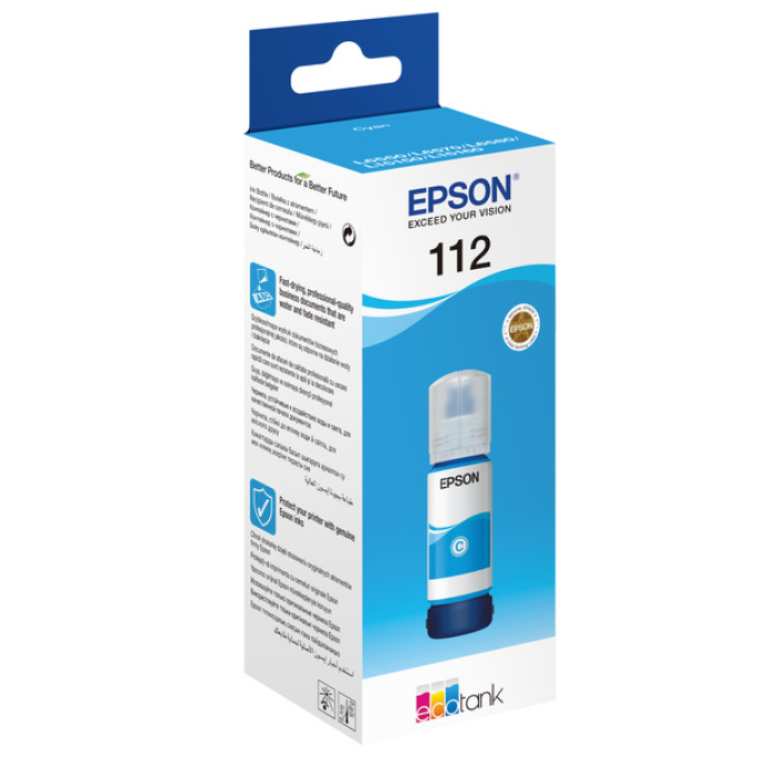 EPSON 112 ECOTANK CYAN INK BOTTLE