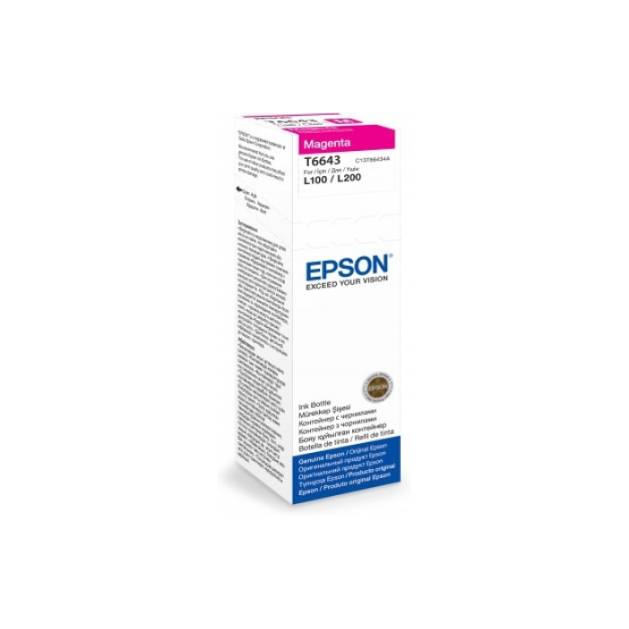 EPSON T6643 MAGENTA  INK CONTAINER 70Ml