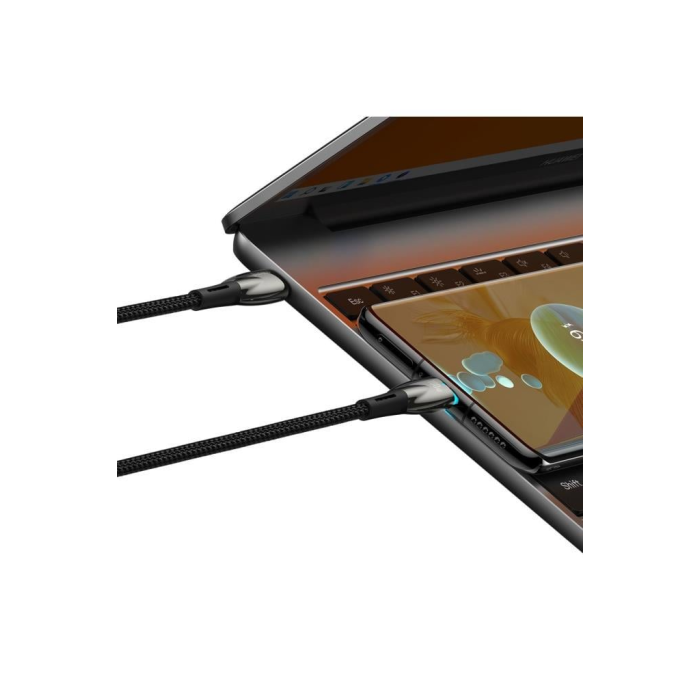 Baseus Glimmer Series Type-C To Type-C 100W Hızlı Şarj Kablosu 1M. - Siyah