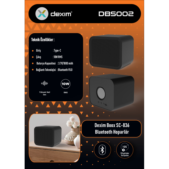 Dexim SC-836 Kare Hoparlör